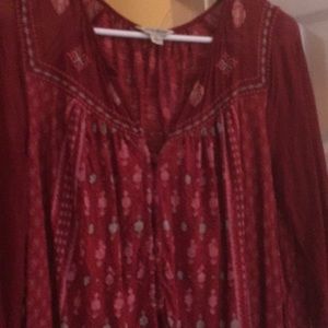 Luckybrand peasant style top